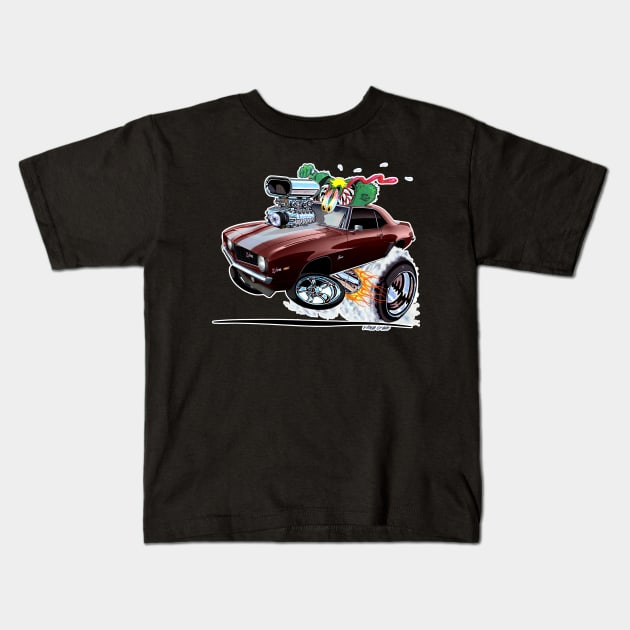 Z RATED 1969 Camaro Z28 Kids T-Shirt by vincecrain